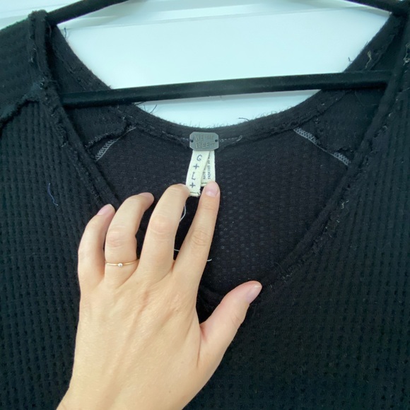 Free People We the Free waffle knit long sleeve - Picture 2 of 2